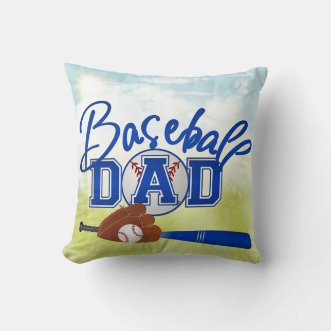 Baseball Dad Pillow (Front)