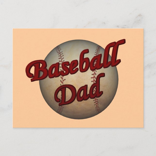 Baseball Dad Postcard (Front)