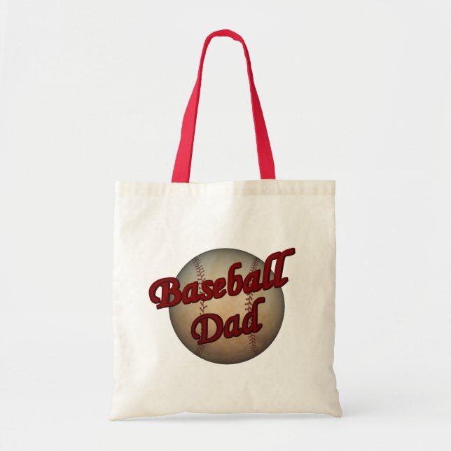 Baseball Dad Tote Bag (Front)
