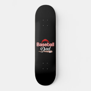 Baseball Dad   Trendy Mens Baseball Fathers Day Skateboard