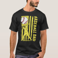 Baseball Dad USA Flag