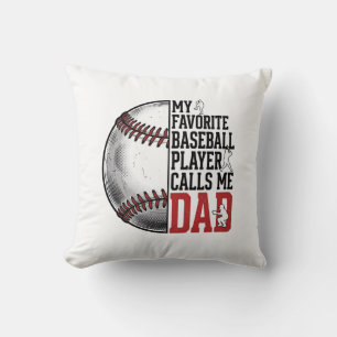 Baseball Dad Vintage Engraving Graphic T-Shirt_1 Cushion