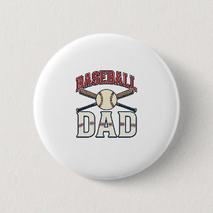 Baseball Dad Vintage Engraving Shirt Design_1 6 Cm Round Badge
