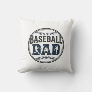 Baseball Dad Vintage Engraving Shirt Design_1 Cushion