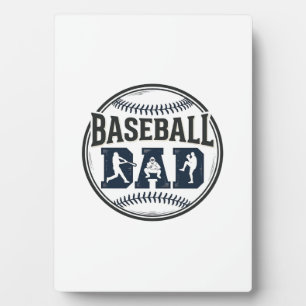 Baseball Dad Vintage Engraving Shirt Design_1 Plaque