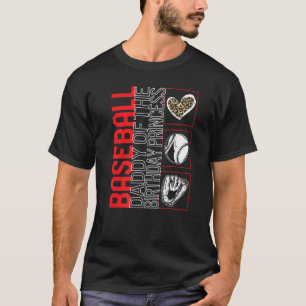 Baseball Daddy Of The Birthday Princess Game Day L T-Shirt