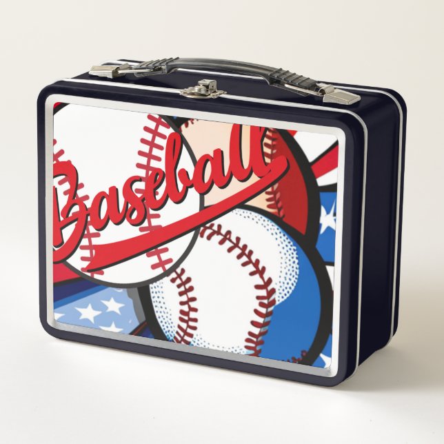 Baseball Days Metal Lunch Box (Front)