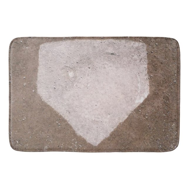 Baseball Decor Ideas Bath Mat (Front)