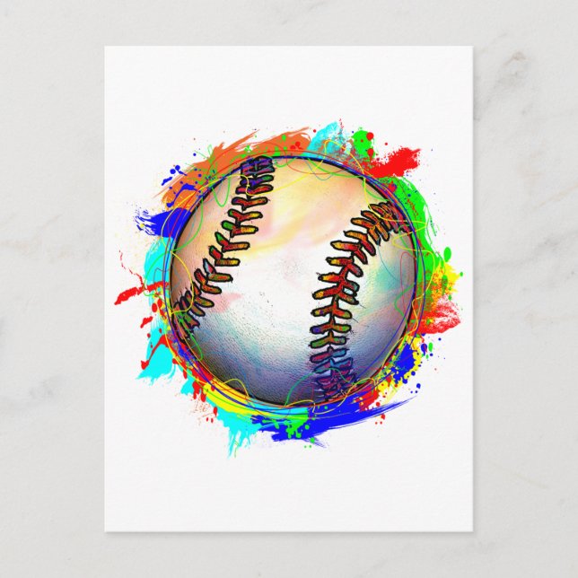 Baseball Design 2 Postcard (Front)