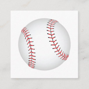 Baseball Design Baseball with Custom BG Colour Enclosure Card