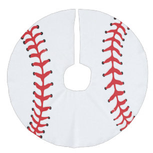Baseball Design Christmas Tree Skirt