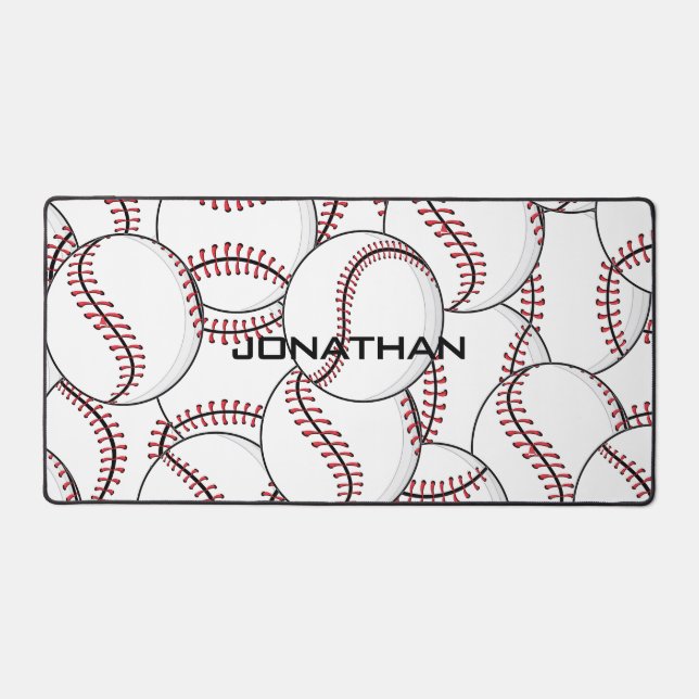 Baseball Design Desk Mat (Front)