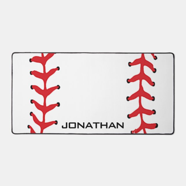 Baseball Design Desk Mat (Front)