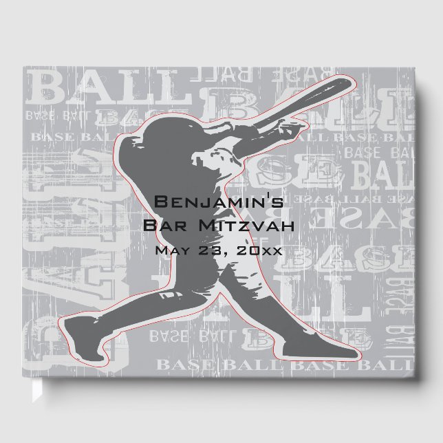 Baseball Design Guest Book (Front)