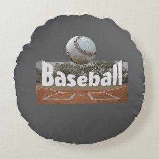 Baseball design round cushion