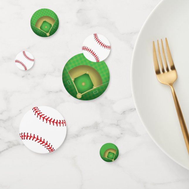 Baseball Design Table Confetti (Group)