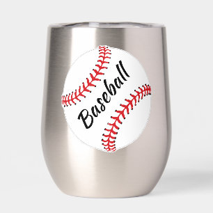 Baseball Design Thermal Wine Tumbler