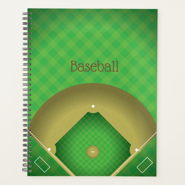 Baseball Diamond Design Weekly/Monthly Planner (Front)