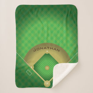 Baseball Diamond Sherpa Blanket