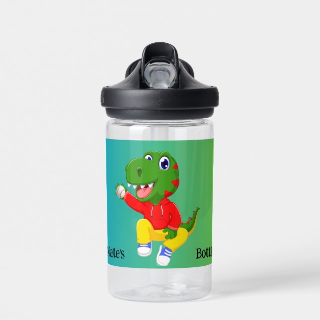 Baseball Dino water bottle (Front)