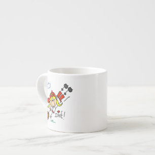 Baseball Dive Girls Softball T-shirts and Gifts Espresso Cup