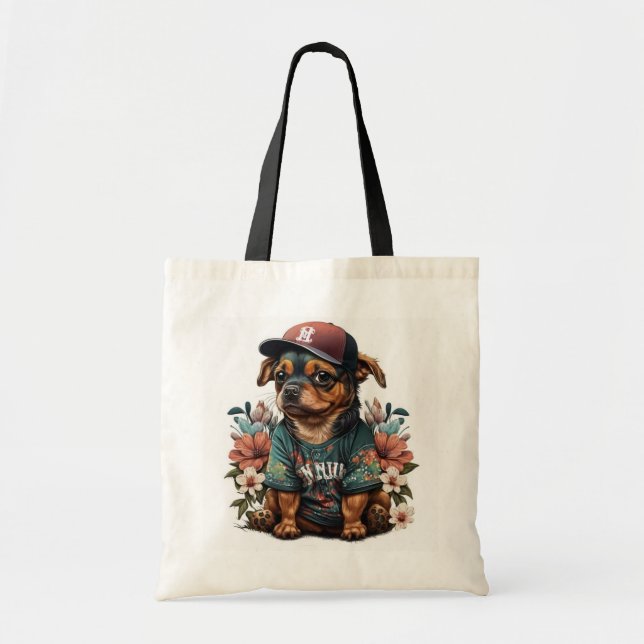 Baseball Dogs Tote Bag (Front)