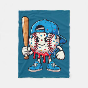 Baseball Drip Baseball Life Style 101 Apparel Yout Fleece Blanket