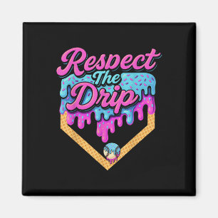 Baseball Drip Boys Home Plate Ice Cream Respect Th Magnet
