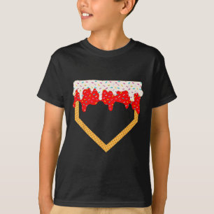 Baseball Drip Boys Home Plate Ice Cream Sprinkles T-Shirt