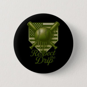 Baseball Drip Boys Ice Cream Camo Usa 4th Of July 6 Cm Round Badge
