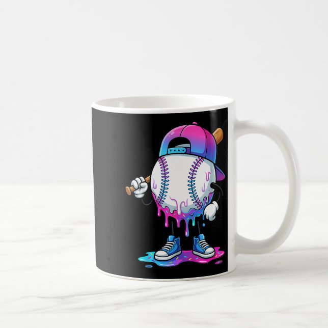 Baseball drip for boys ice cream drip baseball coffee mug (Right)