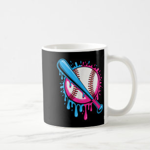 Baseball Drip For Boys Ice Cream Drip Youth Boys B Coffee Mug