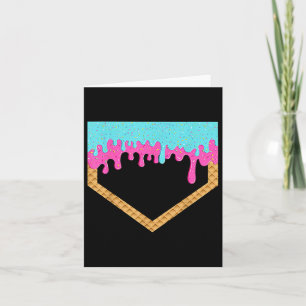 Baseball Drip For Boys Ice Cream Drip Youth Home P Card