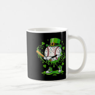 Baseball Drip For Boys Ice Cream Drip Youth St Pat Coffee Mug
