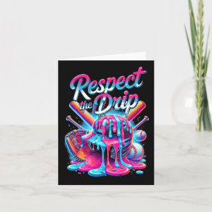 Baseball Drip For Boys Ice Cream Respect The Drip Card