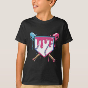 Baseball Drip For Men Women Ice Cream Drip Boys Ba T-Shirt