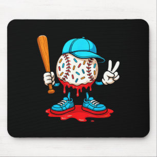 Baseball Drip Gifts Baseball Life Style 101 Appare Mouse Pad