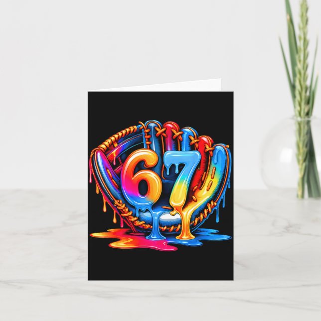 Baseball Drip Ice Cream 67 Baseball Lifestyle 101  Card (Front)