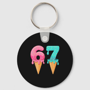 Baseball Drip Ice Cream 67 Baseball Lifestyle 101  Key Ring
