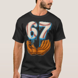Baseball Drip Ice Cream 67 Baseball Lifestyle 101 T-Shirt