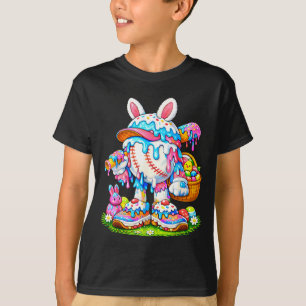Baseball Drip Ice Cream Apparel Youth Boy Easter T-Shirt