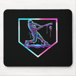 Baseball Drip Ice Cream Baseball Home Plate Boys B Mouse Pad