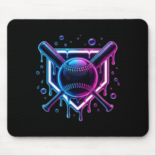 Baseball Drip Ice Cream Bat Kids Mouse Pad