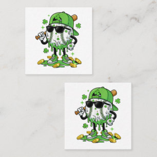Baseball Drip Ice Cream St Patricks Day Loyalty Card