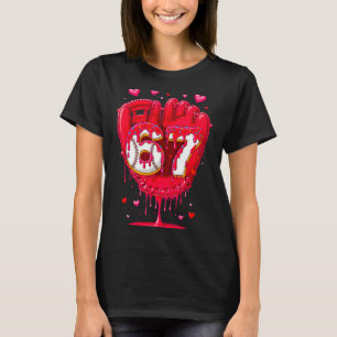 Baseball Drip Ice Cream Valentine Youth Boys Girls T-Shirt