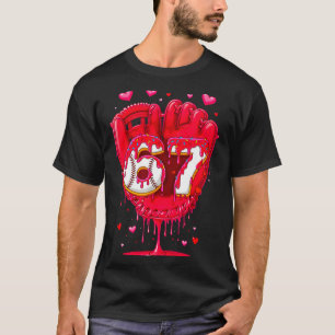 Baseball Drip Ice Cream Valentine Youth Boys Girls T-Shirt