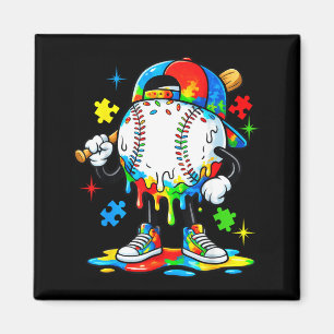 Baseball drip icecream apparel youth boy autism magnet