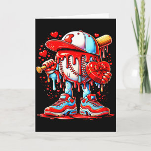 Baseball Drip Icecream Apparel Youth Boy Valentine Card