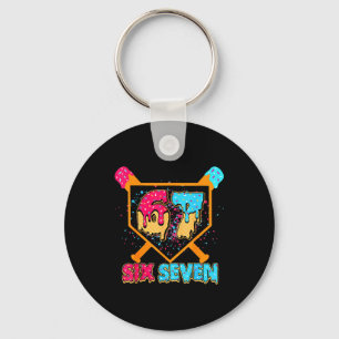 Baseball Drip Number 67 Player Or 67th Birthday Bo Key Ring
