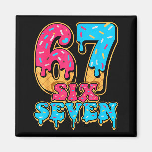 Baseball Drip Number 67 Player Or 67th Birthday Magnet